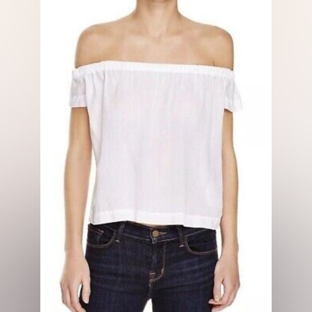 Off the shoulder crop top BELLA DAHL XS blk